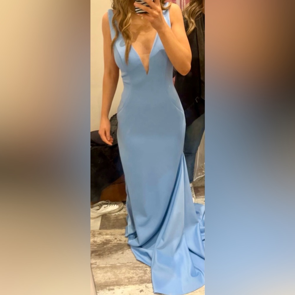 Jovani Size 4 color blue (prom dress, wedding, after five event.